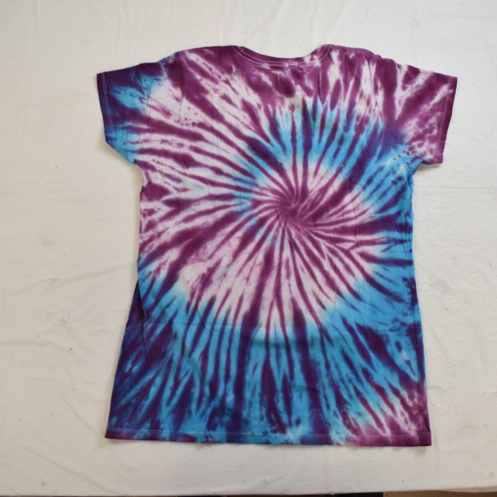 Fall Out Boy Juniors Purple & Blue Tie-Dye T-Shirt New - Picture 2 of 3